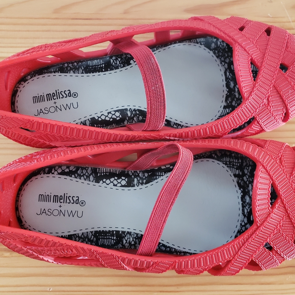 Mini Melissa + Jason Wu Flats Fit 12.5-13 - Picture 5 of 7